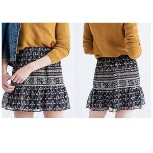 Madewell Artisan Floral Print Mini Skirt XS
